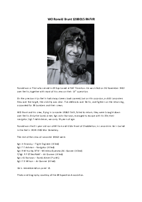 A preview of a PDF biography for Brunt, Ronald